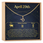 April 29th Taurus Necklace