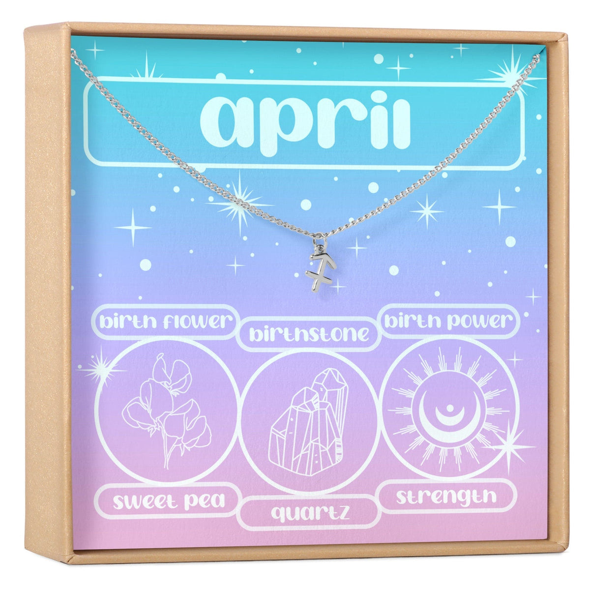 April Birthday Necklace, Multiple Styles Necklace