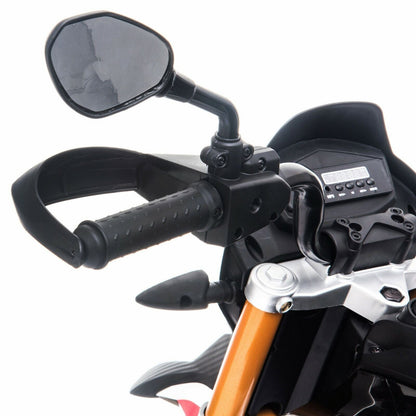 Aprilia Licensed Electric Kids Ride-On Motorcycle with Training Wheels - 12V Battery Powered