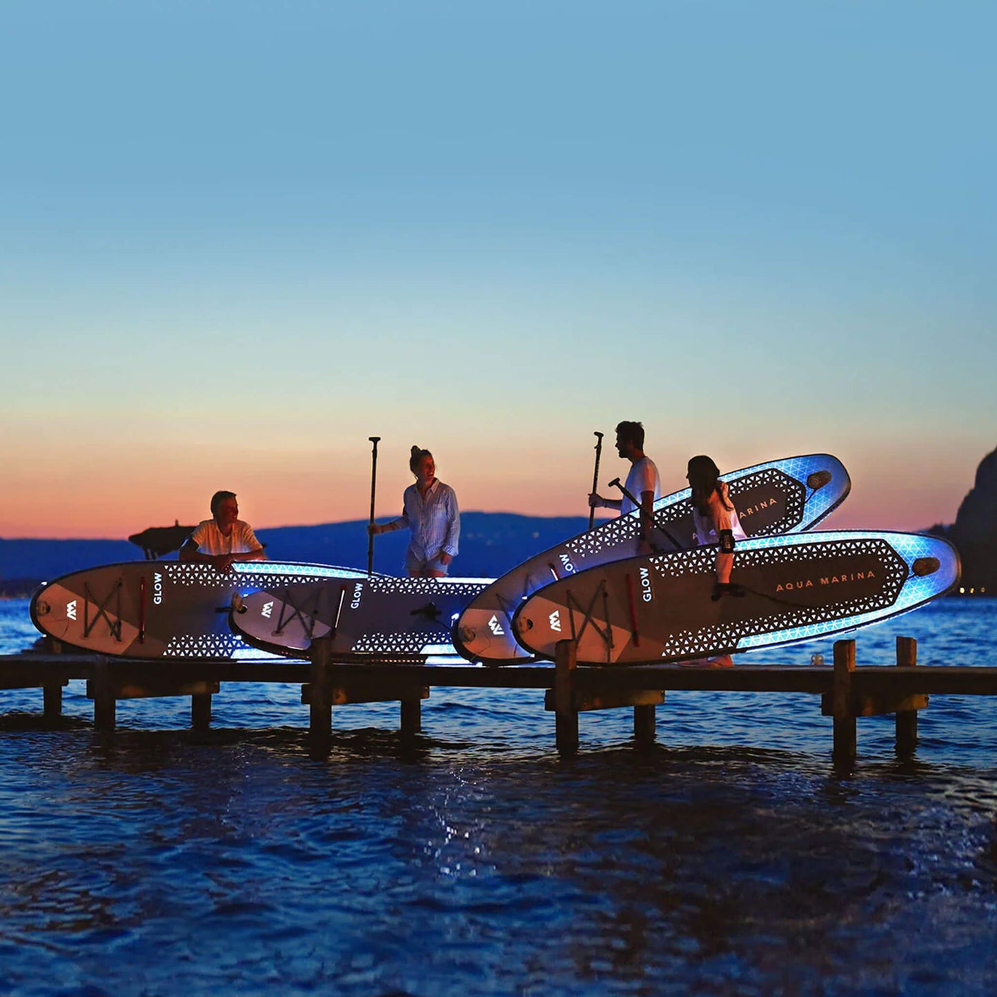 Aqua Marina Glow 10FT All-Around ISUP With Ambient Light System And Safety Leash [BT-24GL] (SAK48269)