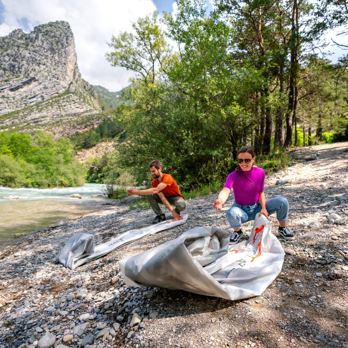 Aqua Marina Halve Ultra-Light Packayak™ 2-Person Kayak With DWF Deck [Paddle Excluded] [HA-398] (SAK41876)