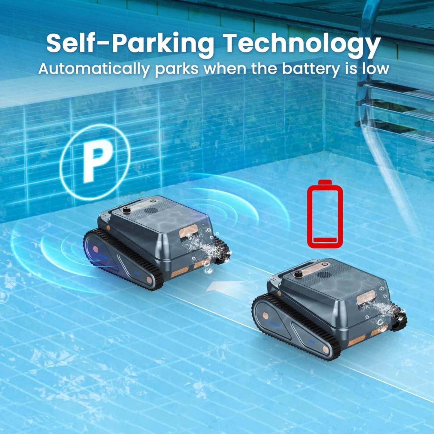 AquaBot Smart Robotic Pool Cleaner With Fast Charging (SAK73916)