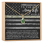 Army Wife Gemstone Necklace