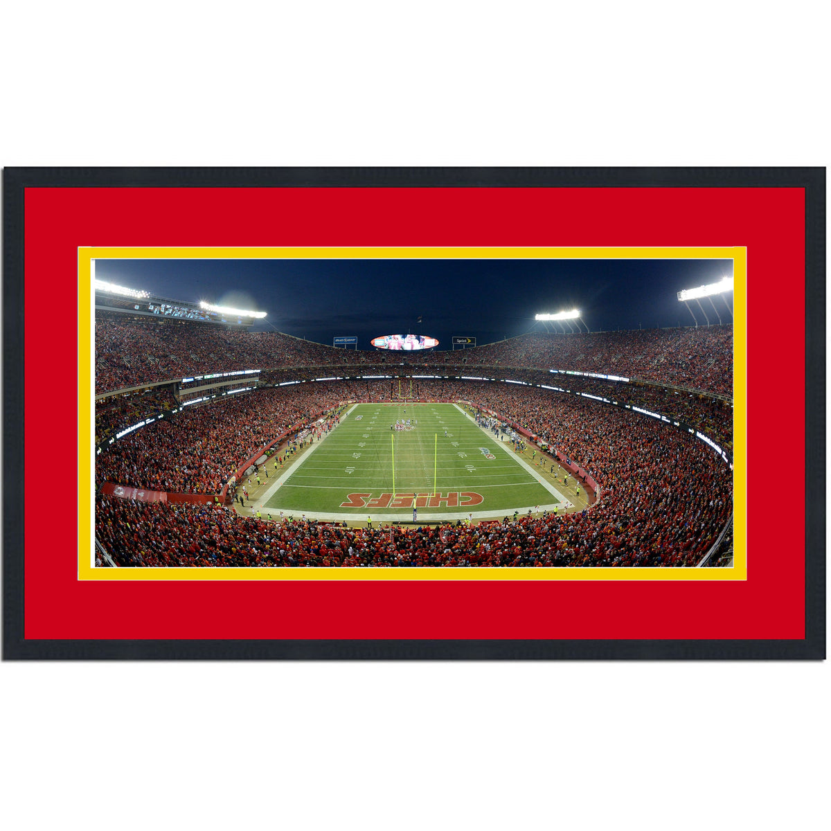 Framed Arrowhead Stadium Kansas City Chiefs 16x24 Football Photo Professionally Matted