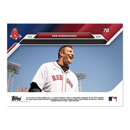 2024 Topps Now Rob Gronkowski #78 Gronk Spike Football Card