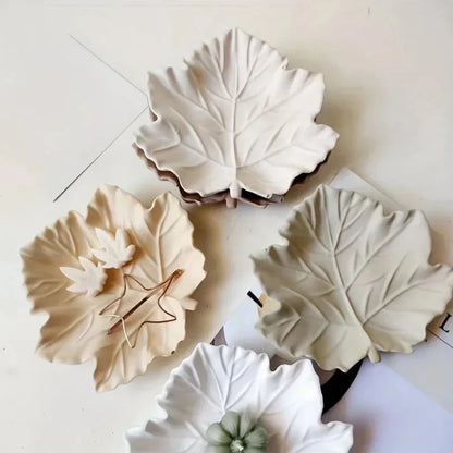Ash Tray - Large Maple Leaf Wooden