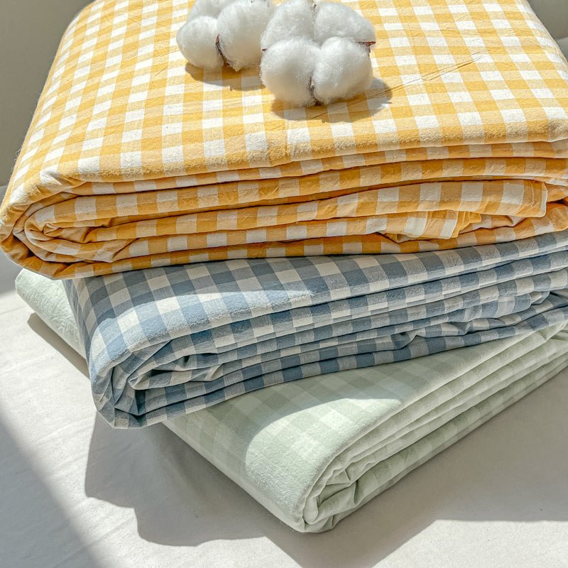 Assorted Gingham & Plaid Bed Sheets