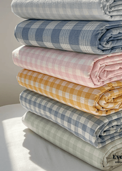 Assorted Gingham & Plaid Bed Sheets