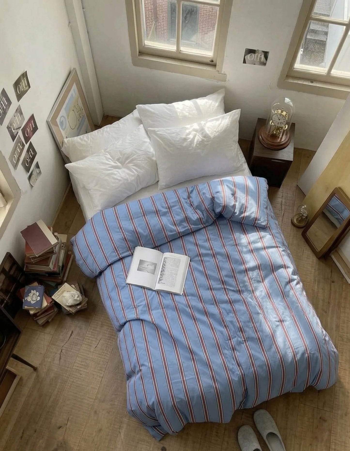 Assorted Washed Cotton Striped Duvet Cover