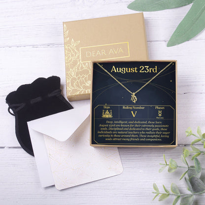 August 23rd Virgo Necklace