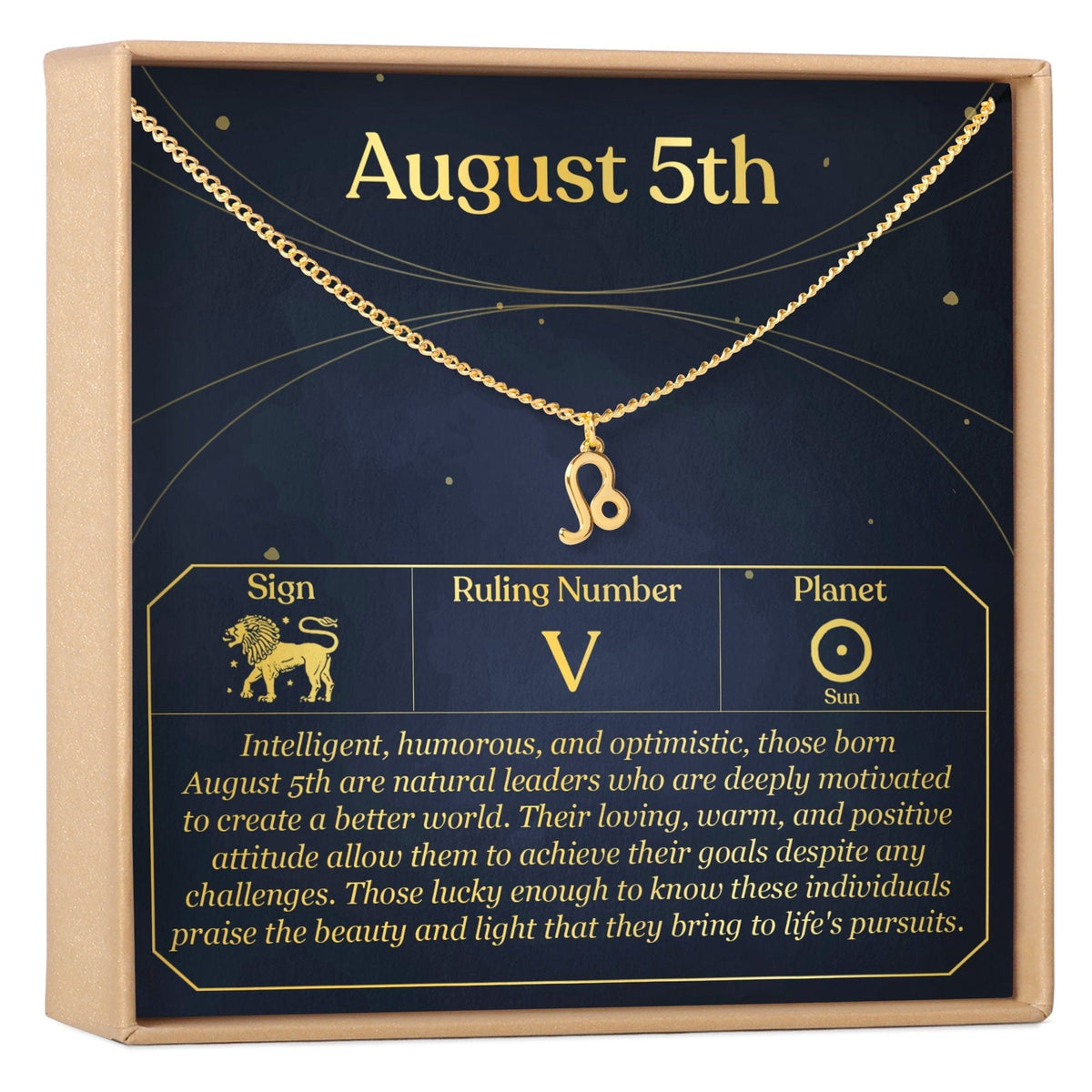 August 5th Leo Necklace