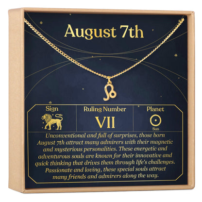 August 7th Leo Necklace