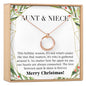Aunt-Niece Christmas Necklace, Multiple Styles