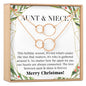 Aunt-Niece Christmas Necklace, Multiple Styles