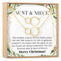 Aunt-Niece Christmas Necklace, Multiple Styles