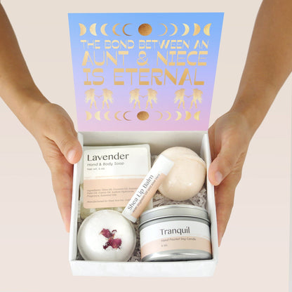 Aunt-Niece DoubleCircleNecklace Gift Box Set