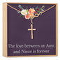 Aunt-Niece Infinity Cross  Necklace