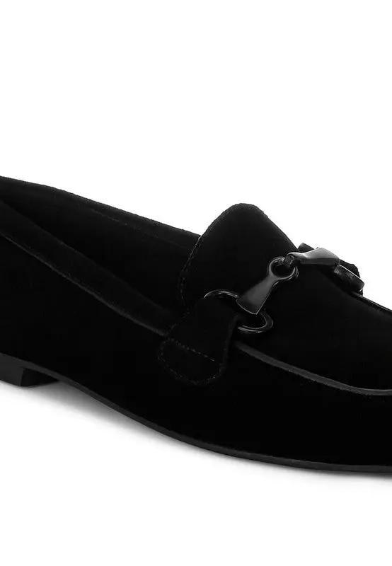 Shoes Rag Company Awen Monochromatic Horsebit Real Suede Loafers for Men