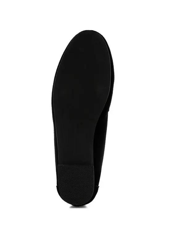 Shoes Rag Company Awen Monochromatic Horsebit Real Suede Loafers for Men