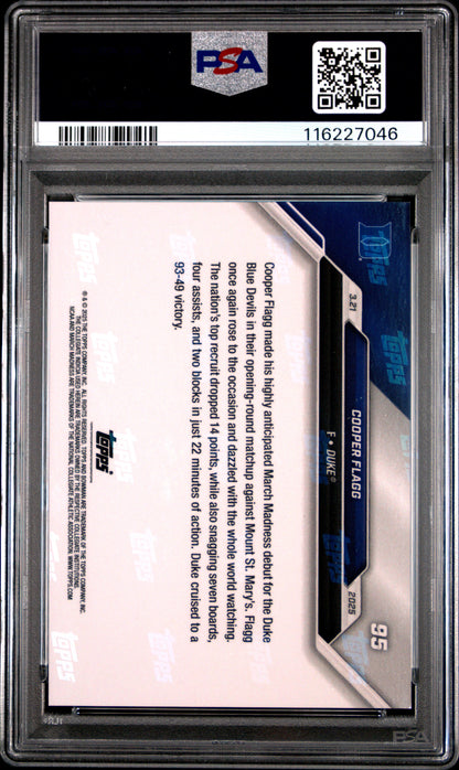 Graded 2024 Topps Bowman U Now Cooper Flagg #95 Rookie RC Basketball Card PSA 7 Near Mint