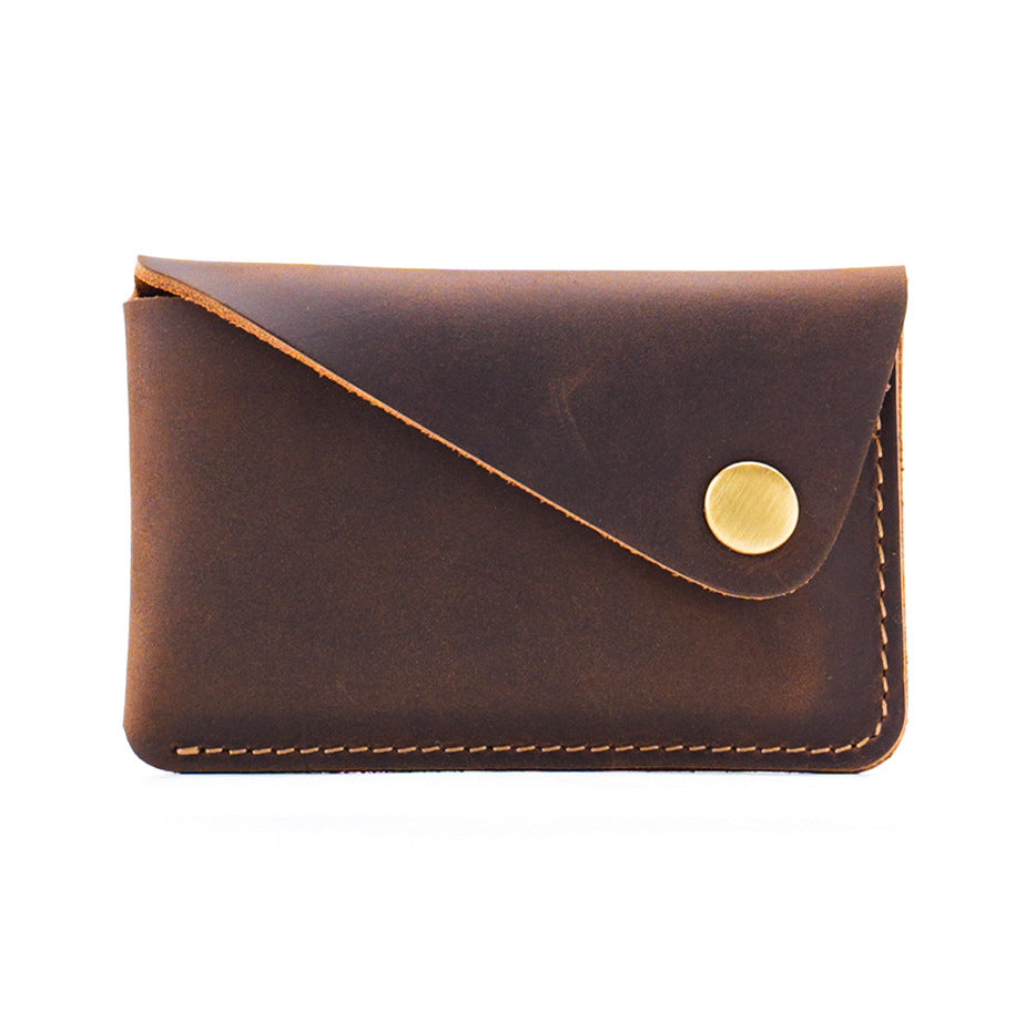 Genuine Leather Card Holder - Slim Multi-Slot Credit Card Organizer for Men and Women