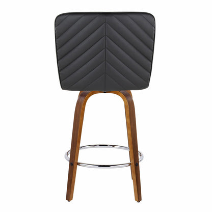 26" Contemporary Fixed-Height Counter Stool with Swivel