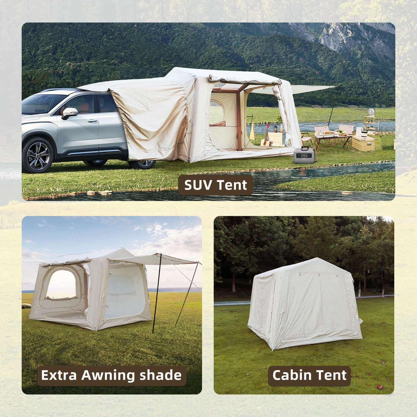 Inflatable 4-8 Person Waterproof Camping Tents