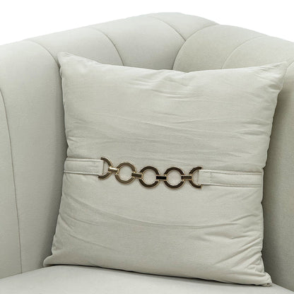 Modern Velvet Upholstered Sofa Set of 2