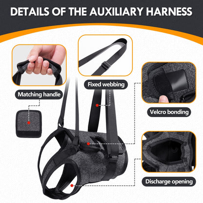 Adjustable Dog Lift Harness, Dog Sling For Large Dogs Lift Support And Rehab Harness For Weak Rear Legs, Soft Hind Leg Support Helps Senior, Injured, Disabled And After ACL Surgery Dogs