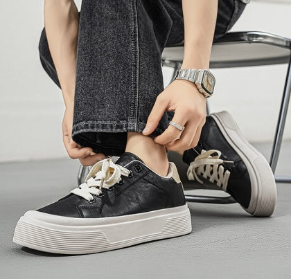 2026 Summer Viral Men Trendy Skate Shoes, Premium Edgy Casual Chunky Flat Breathable Sneakers