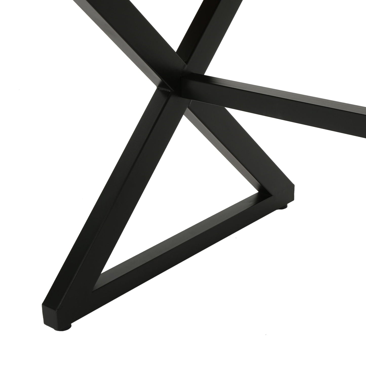 Rolando Outdoor Aluminum Dining Table with Steel Frame