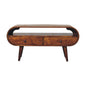Solid Wood Circular TV Stand