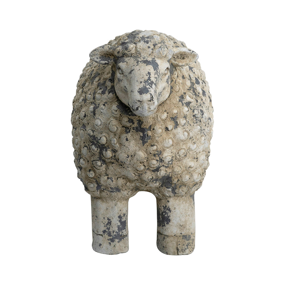 18x9.5x14" Magnesium Sheep Figurine with Weathered Finish