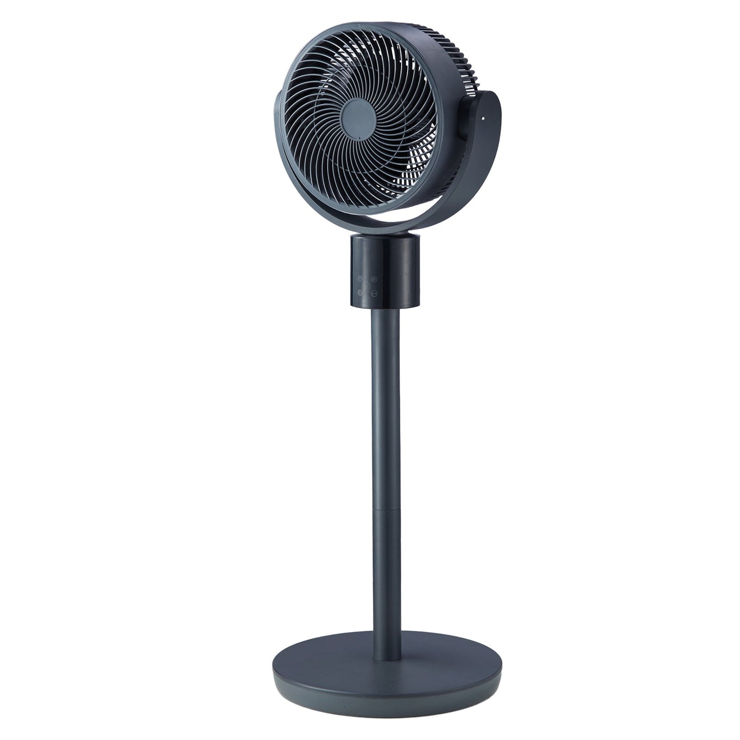 7-Inch Pedestal Fan with Oscillating Standing Design and Remote Control