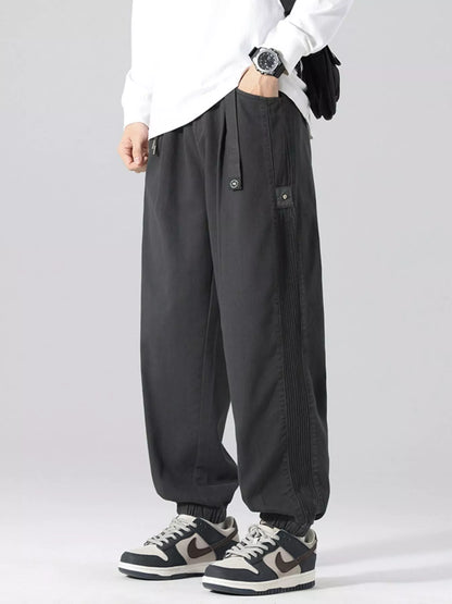 Men's Plus Size Drawstring Cargo Joggers