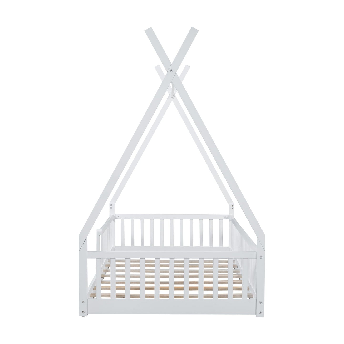 House Shaped Design Bed With Fence
