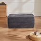 Grey Plush Ottoman