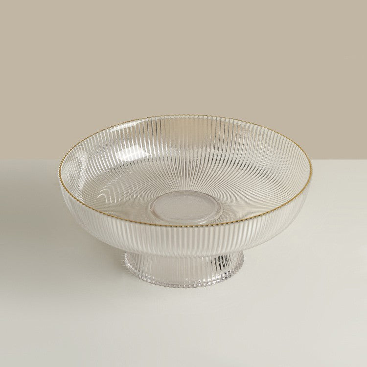 Glass Fruit Tray Living Room Coffee Table