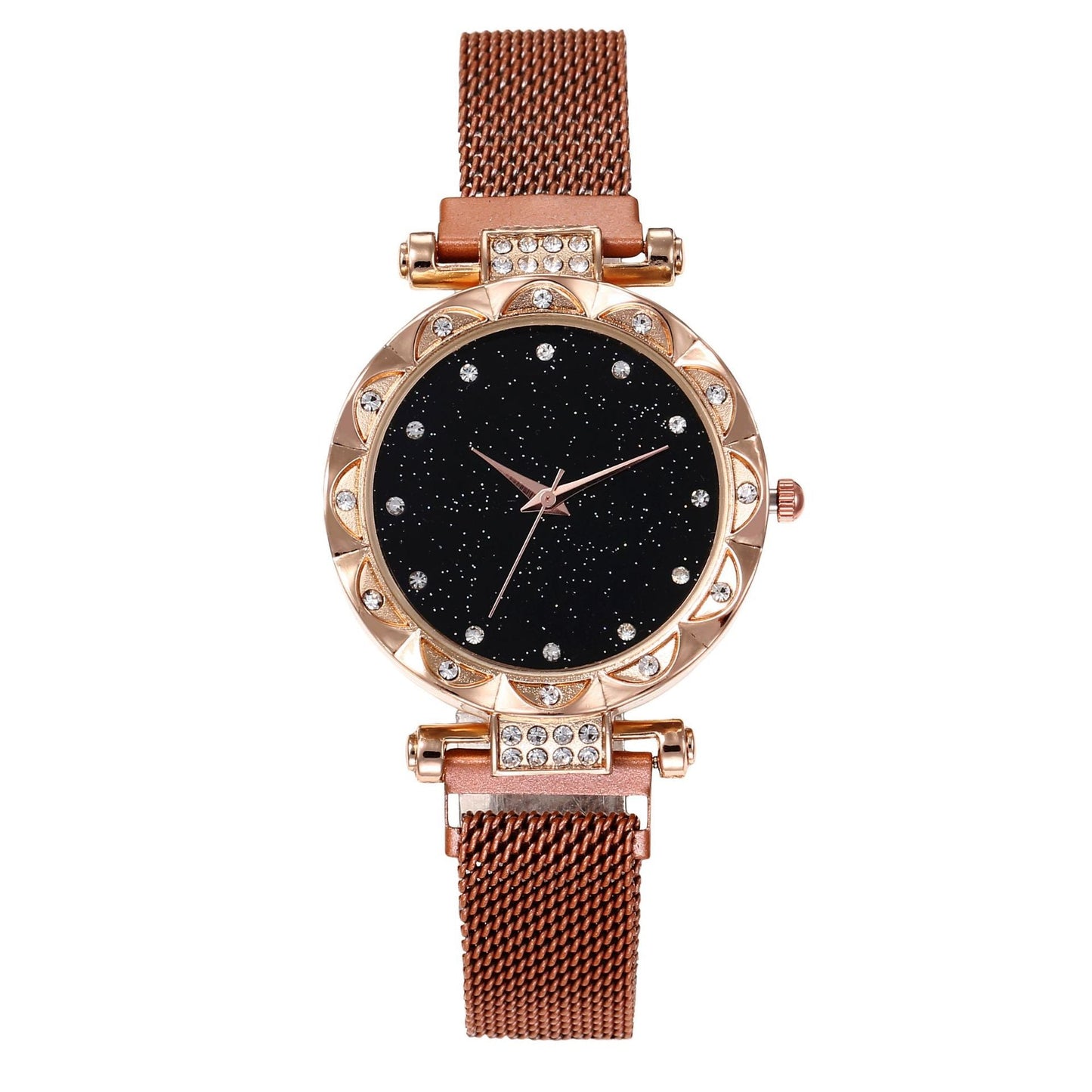 Magnetic Strap Set Womens Quartz Wristwatch