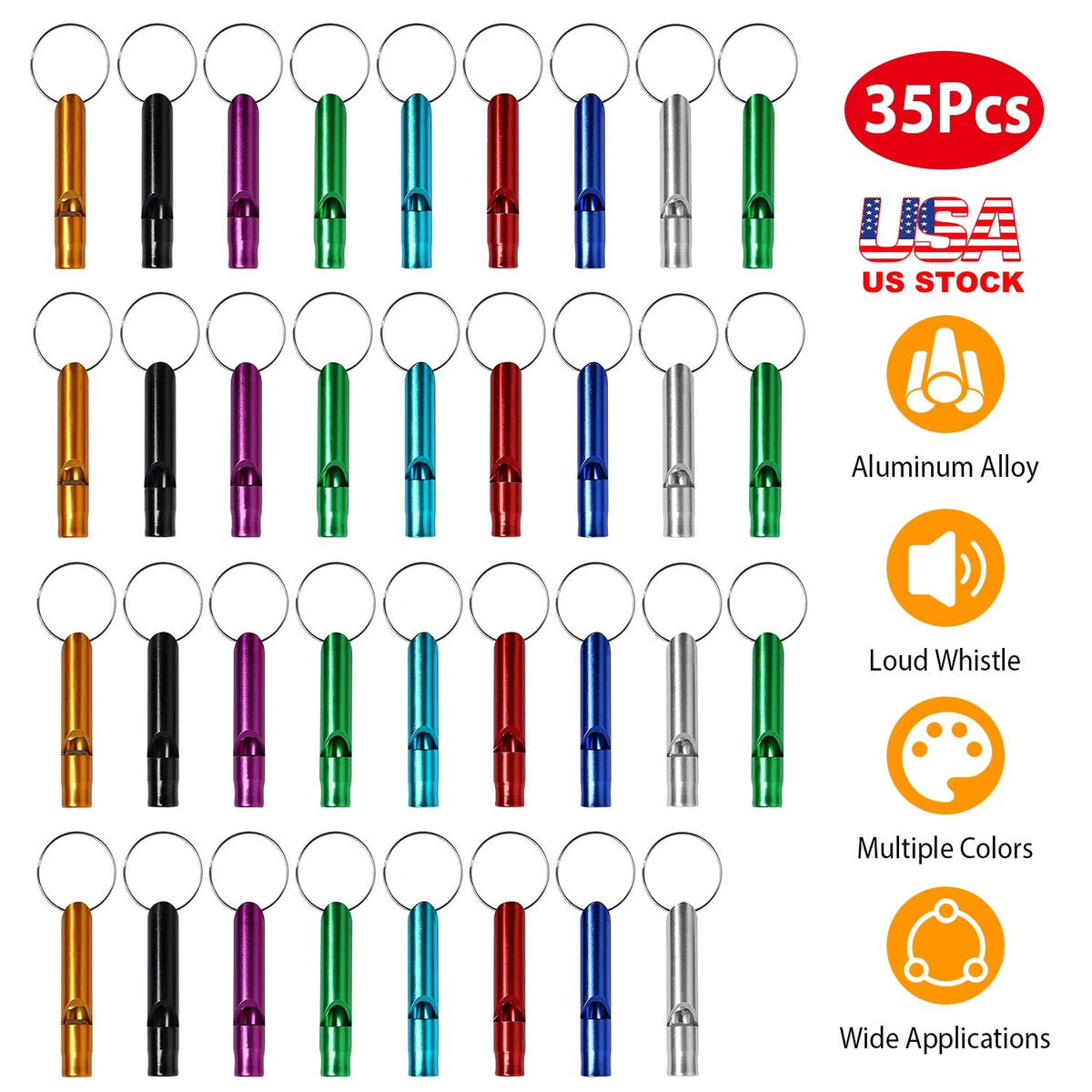 GBruno 35Pcs Emergency Whistles