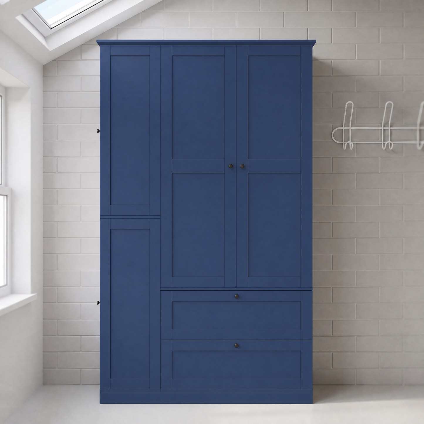 TOPMAX 73.6" Tall Farmhouse Kitchen Pantry Cabinet with 8 Shelves