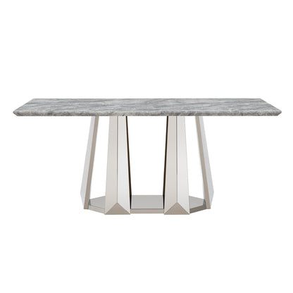 Marble Dining Table for 6 People