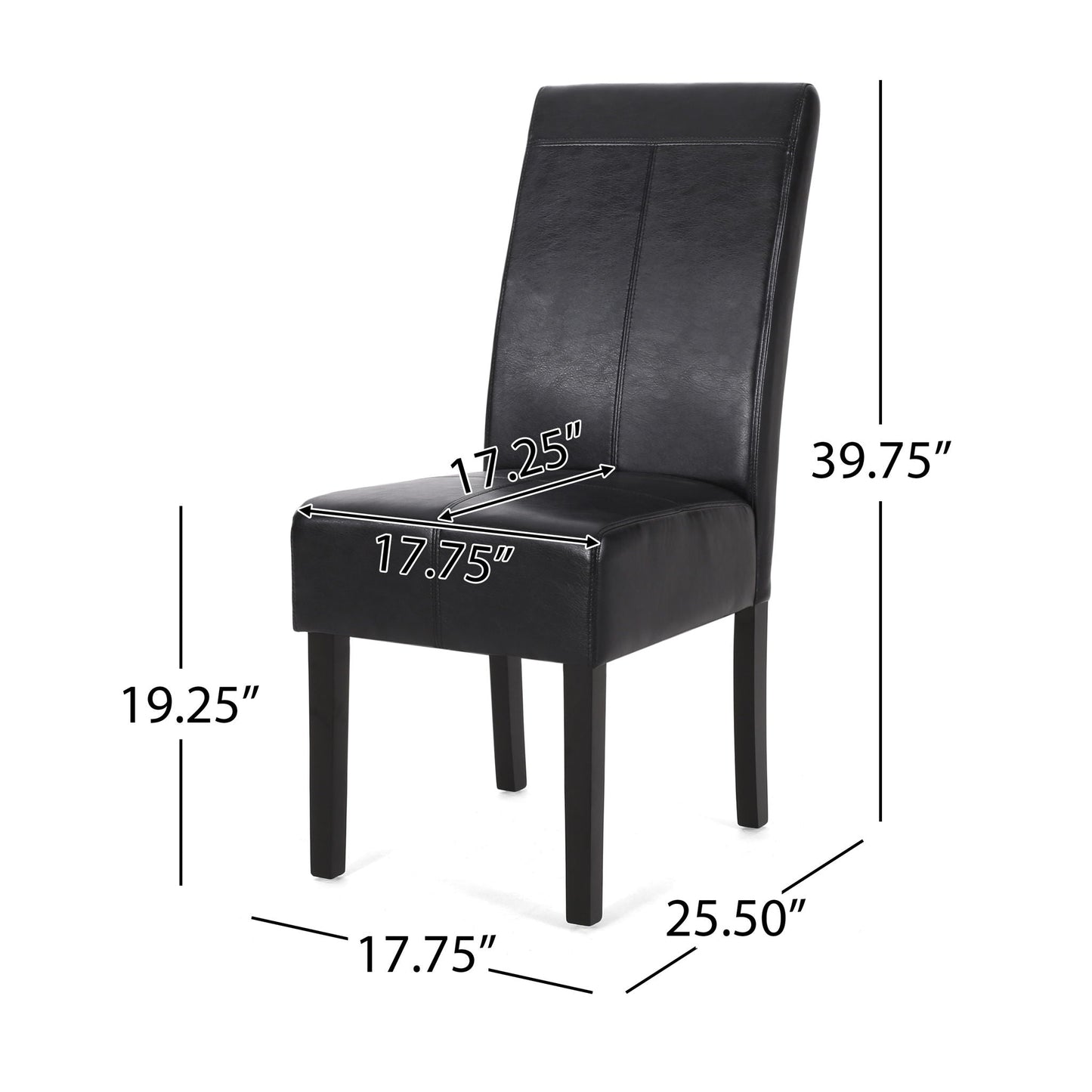 Pertica Dining Upholstered Armless Chairs (Set of 2)