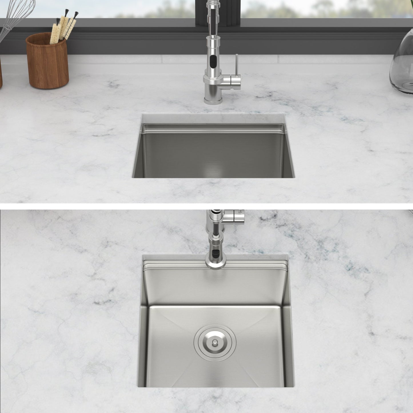 17" Undermount Kitchen Sink - Single Bowl