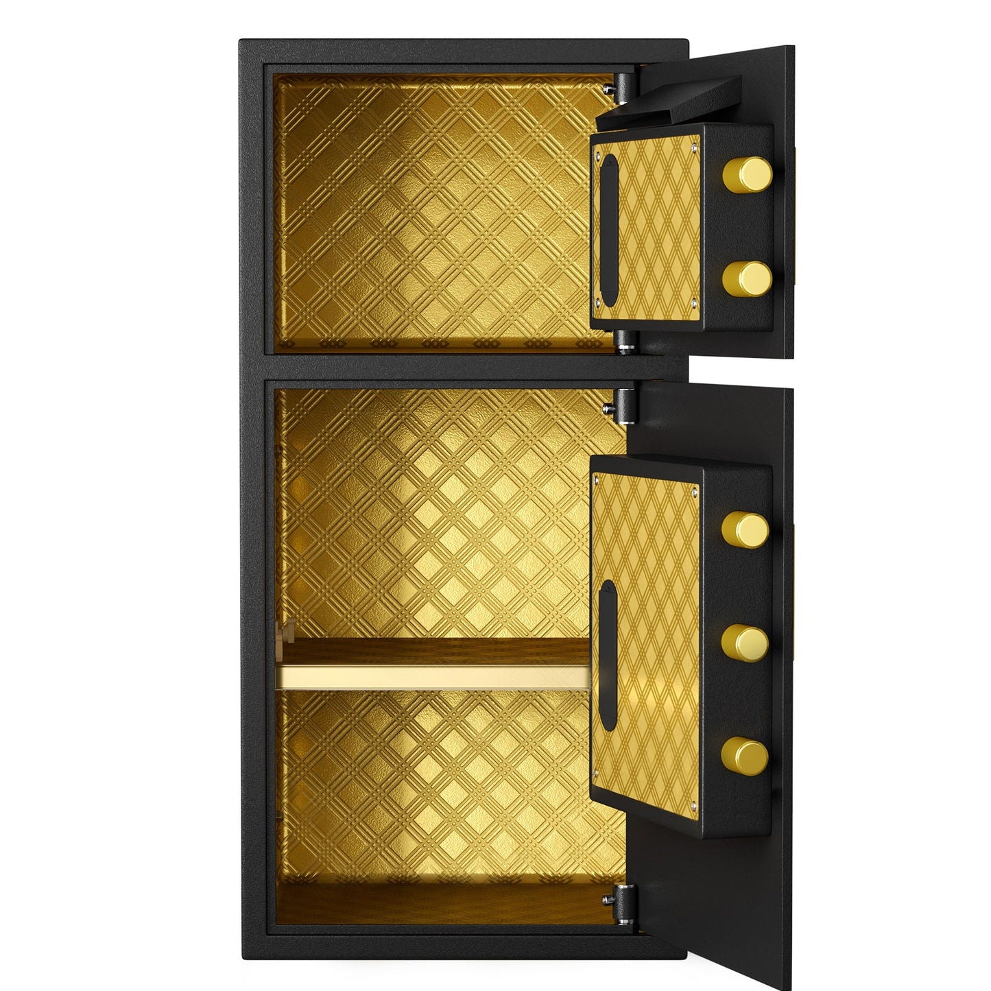 Large Double Door Coin Operated Safe, Digital Security Safe With Fireproof And Waterproof Bag