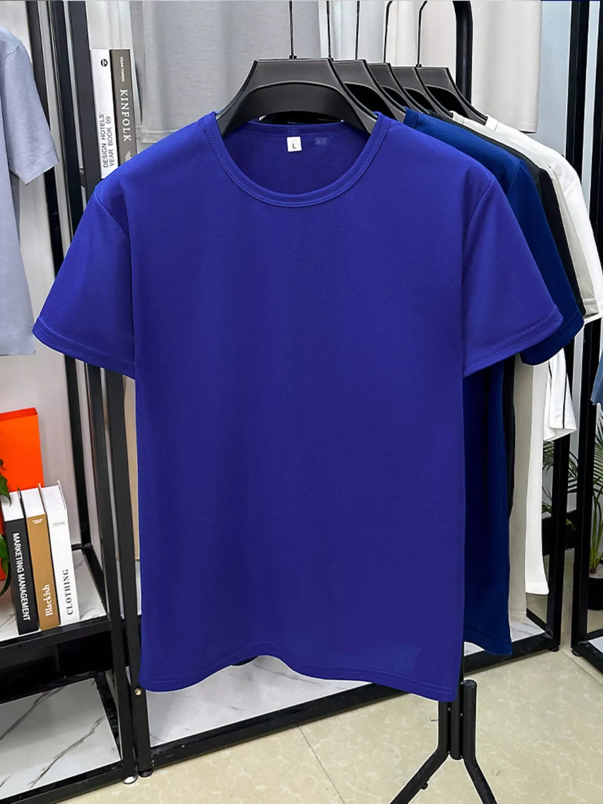 Men's Plus Size Round Neck Short Sleeve T-Shirt