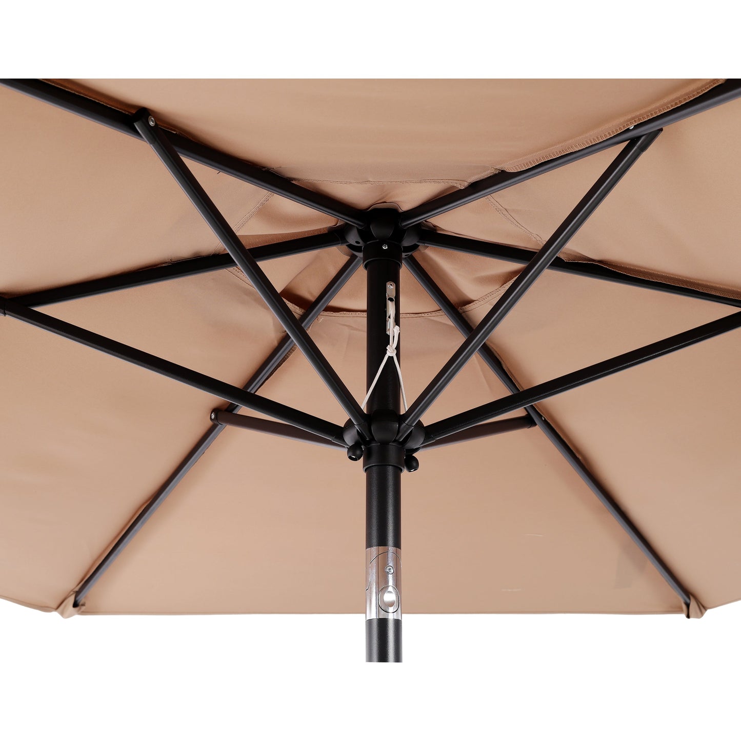 7.5 Ft Patio Umbrella with Push Button Tilt and Crank Mechanism