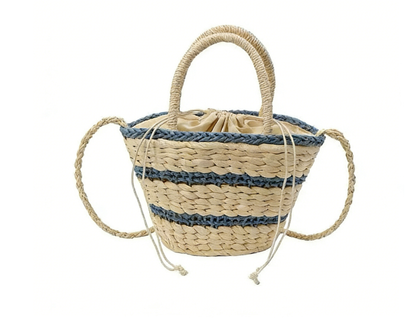 Handwoven Straw Shoulder Bag – Women's Exquisite Beach Vacation Purse, Premium Resort Tote