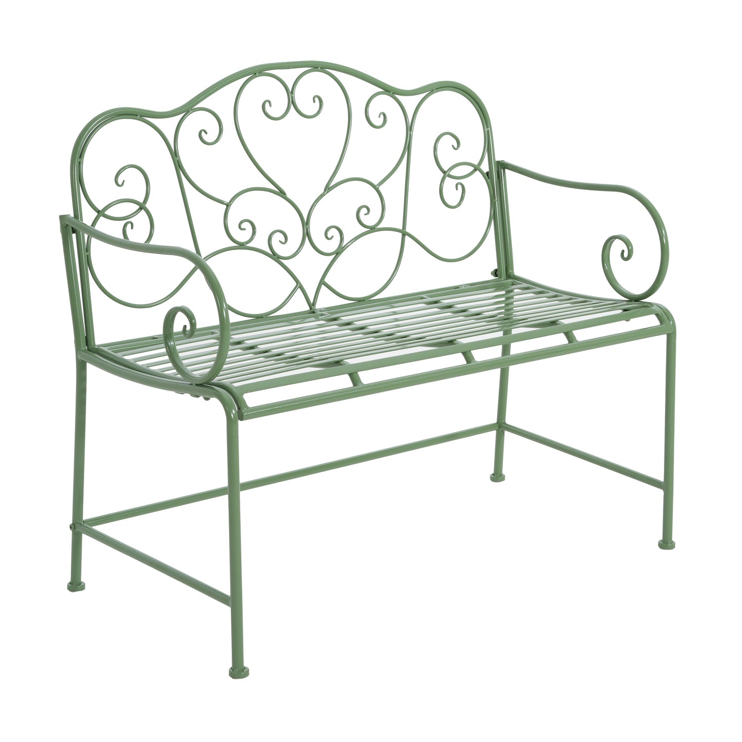 Sunnydaze Outdoor Garden Bench - Green