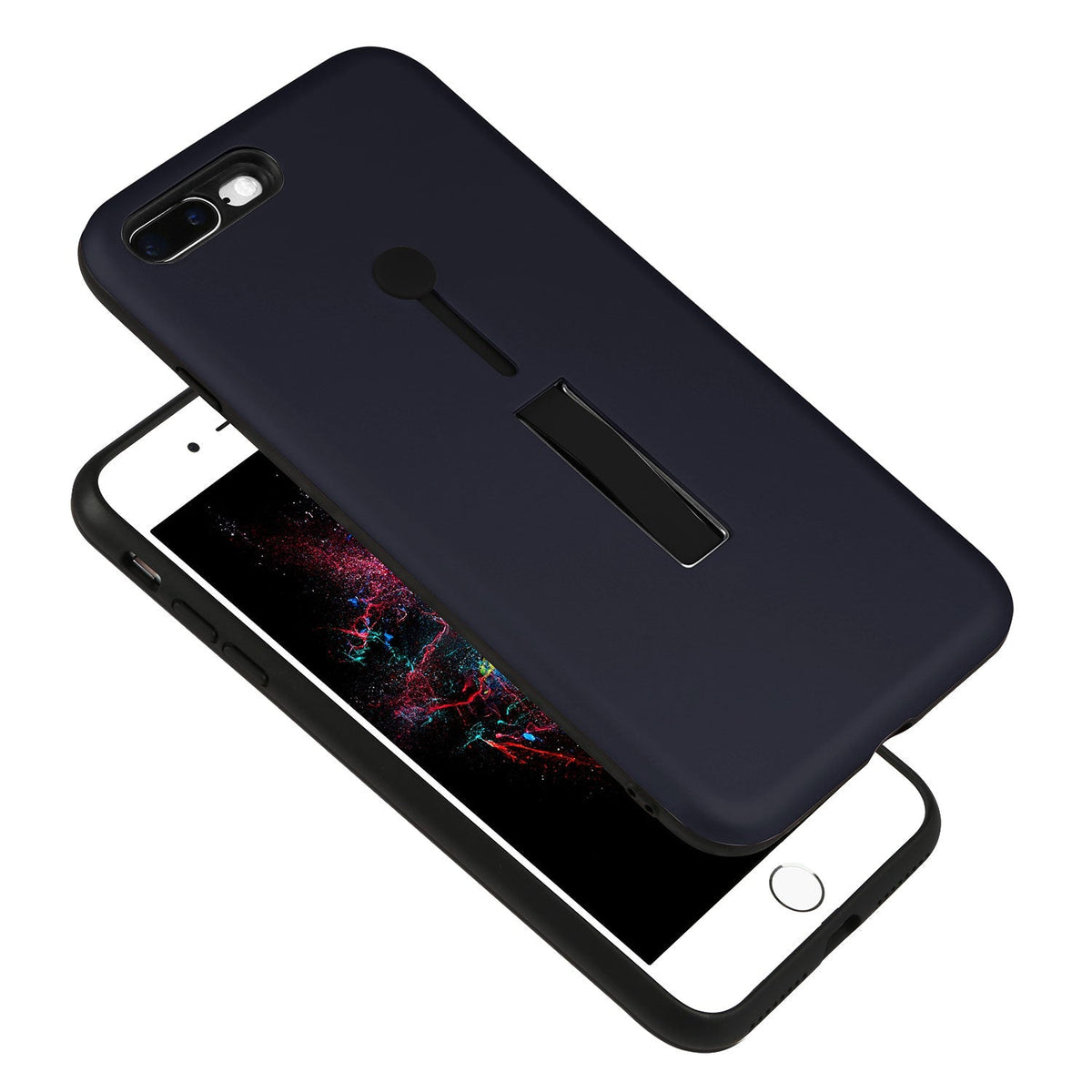 Rugged Slim Snap-on iPhone 8 Plus Case with Stand